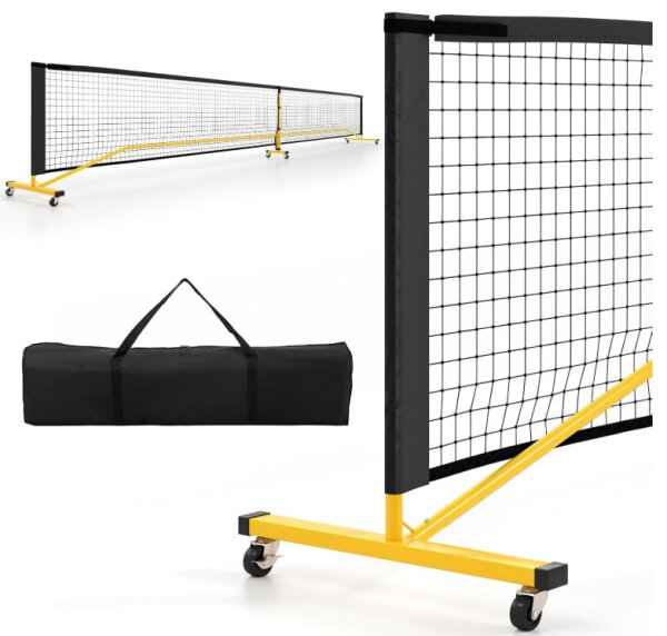 Pickleball -  Netz mit Rollen (mobil)