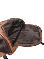 ACT Lederrucksack, echtes Leder, umfangreiche Fächer für Sport und Freizeit